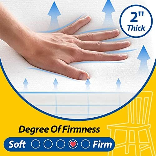 Square Chair Cushions For Dining Chairs With Ties And Removable Cover, 2" Thick Dining Kitchen Chair Pads, Indoor Dining Room Chair Cushions, 16" X 16", Brown - Image 4