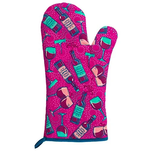 Wit Gifts Oven Mitt & Pot Holder, Wine - Image 3