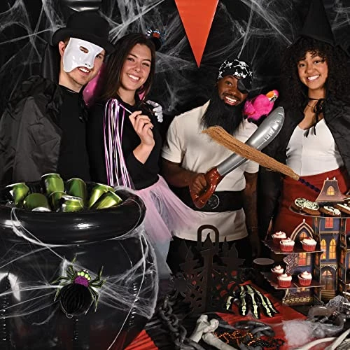 Beistle 18" X 22" Inflatable Cauldron Drink Cooler Happy Halloween Party Beverage Holder, Holds Approx. 48 12-Ounce Cans, Black - Image 5