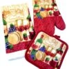 GENERIC 100% Cotton Kitchen Sets: Dish Towels, Oven Mitts, And Pot Holders (#5)