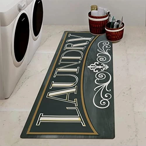 Cekene Laundry Room Runner Rug Non-Slip Rubber Laundry Floor Mat Durable Washable Mats For Washhouse Kitchen Doormat Farmhouse Decor 20x59 Inch - Image 10