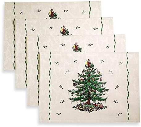 Spode Christmas Tree Collection, 3pc Kitchen Towels, Red Tartan - Image 6