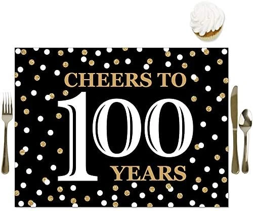 Of Happiness Adult 80th Birthday - Gold - Party Table Decorations - Birthday Party Placemats - Set Of 16 - Image 11