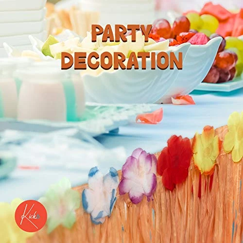 Kicko Luau Hawaiian Grass Table Skirt - 2 Pack - 9 Feet X 29 Inch - Real Hawaiian Island Party Decorations With Hibiscus Flowers, For Kids And Adult Birthdays, Polynesian Themed Events - Image 6