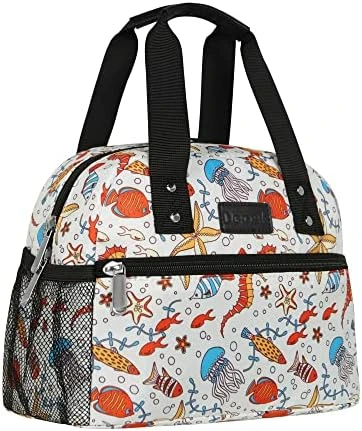 Lunch Bag For Women Freezable Lunch Tote Bag Organizer Reusable Cooler Lunch Box For Adult Outdoor Work,School And Picnic Insulated Lunch Bag With Pocket (Gray) - Image 14