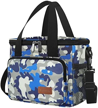 Lunch Bags For Women/Men, Insulated Lunch Bag For Work Office Picnic - Lunch Cooler Bag Leakproof Lunch Box With Adjustable Shoulder Strap - Black - Image 10