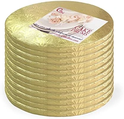 Cake Drums Round 12 Inches - (Gold, 1-Pack) - Sturdy 1/2 Inch Thick - Professional Smooth Straight Edges - Image 6