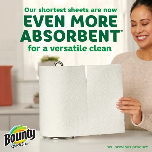 Quick-Size Paper Towels, White, 16 Family Rolls = 40 Regular Rolls (Packaging May Vary) - Image 4