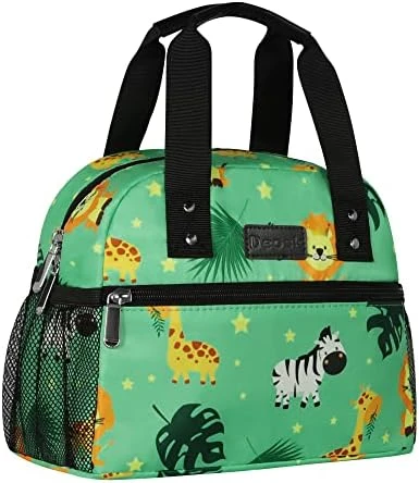 Lunch Bag For Women Freezable Lunch Tote Bag Organizer Reusable Cooler Lunch Box For Adult Outdoor Work,School And Picnic Insulated Lunch Bag With Pocket (Gray) - Image 8