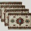 Set Of 4 Placemats Southwest Geometric Rectangle 18 X 13 Inch Table Setting Decor For Garden Farmhouse Wedding Party Holiday Dinner Home Decoration Everyday Cotton Linen