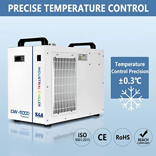 S&A Genuine CW-5000DG Industrial Water Chiller 7L Capacity Cooling Water For 80W/100W CO2 Engraving Cutting Machine - Image 3