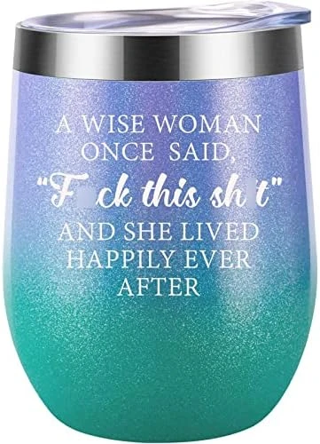 Funny Wine Gifts For Women, Best Friend, Coworker - Cool Bday Gifts For Mom, Wife, Sister - New Beginnings, Mothers Day, Birthday Gifts For Her - Fun Wine Tumbler Drinking Wine Cups For Women - Image 9