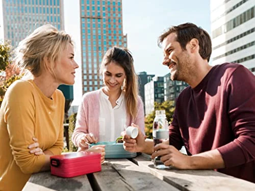 Mepal , Bento Lunch Box Midi With 2 Compartments For Food Storage, A Detachable Box Including A Fork, Portable, BPA Free, Nordic Green, Holds 30.4 Oz, 1 Count - Image 3