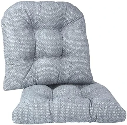 Tyson Extra Large Non-Slip Chair Cushions For Dining Room, Kitchen And Office Use, U-Shaped Skid-Proof Overstuffed Seat Pad, 17x17 Inches, 2 Count (Pack Of 1), Natural - Image 7