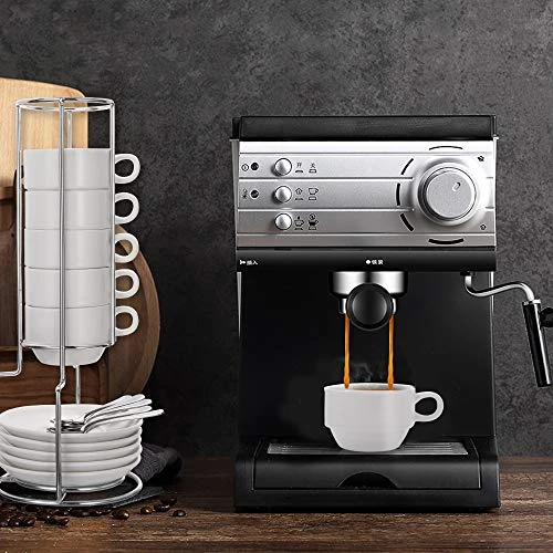 Espresso Cups And Saucers With Espresso Spoons, Stand Rack, 19-piece Porcelain Stackable Espresso Mugs, 2.5-Ounce Demitasse Cups For Espresso, Latte, Cafe Mocha - Image 3