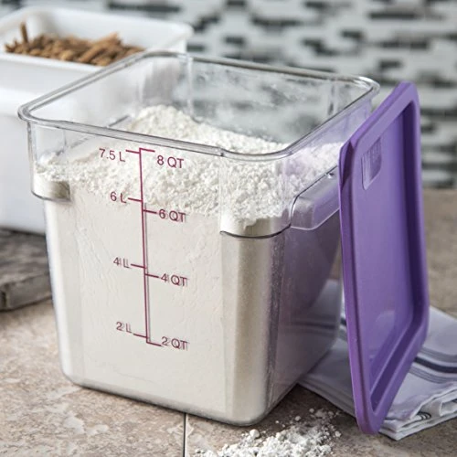 10723AF07 StorPlus Square Container Only, Polycarbonate, 8 Quart, Purple - Image 5
