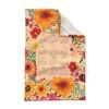 Spoonflower Printed Tea Towel, Linen Cotton Canvas - 2023 Calendar Flower Garden Floral Nature Art Spring Summer Watercolor Print Decorative Kitchen Towel