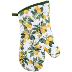 Generic Home Collection Seasonal Kitchen Linen Set - Includes Oven Mitt, Potholders, And Kitchen Towels (Ripe Lemons)