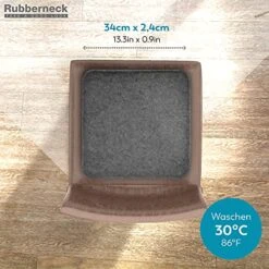 Set Of 4 Chair Seat Pads, Square Indoor Cushion With Non-Slip Bottom, Thick Soft Felt, 13x13 Inches, Dark Gray