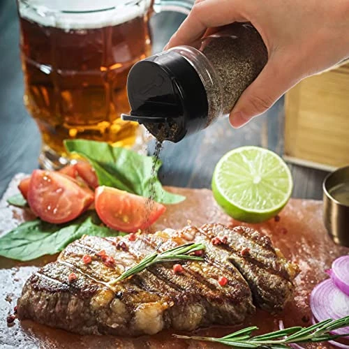 20 Pack Plastic Spice Jars Bottles, 5 Oz PET Spice Containers BPA Free With Black Cap, Empty Seasoning Jars Glitter Storage Containers For Storing Spice Herbs Powders Glitter - Image 5