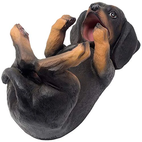 Dachshund Weiner Dog Puppy Wine Bottle Holder Statue With Decorative Tabletop Wine Rack Display Stand For Home Bar Decorations Or Canine Kitchen Counter Décor As Whimsical Gifts For Pet Owners - Image 2