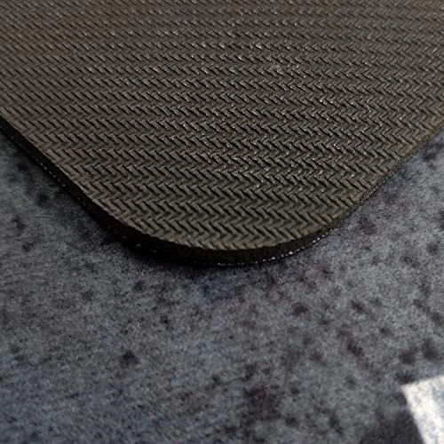 USTIDE Grey Laundry Room Rug, Vintage Laundry Room Mats Shabby Rug Laundry, Rubber Foamed Laundromats Cabinet/Washhouse/Kitchen Floor Mat, 20X48 - Image 3