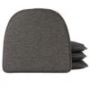 Raindrop Non Slip Dining Chair Pad Cushion, Set Of 4, 4 Count (Pack Of 1), Gray
