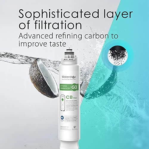 G3 Replacement Filter 1-Year Combo, Pack Of 2 WD-G3-CF Filters And 1 WD-G3-CB Filter, Replacement For WD-G3-W, WD-G3P600 And WD-G3P800-W Reverse Osmosis System, New Logo Design - Image 3
