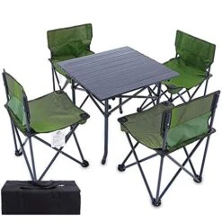 EYHLKM Portable Camping Table, Small Ultralight Folding Table With Aluminum Table Top And Carry Bag, Easy To Carry, Prefect For Outdoor, Picnic, BBQ, Cooking, Festival, Beach, Home Use