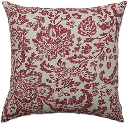 Fairhaven Paisley Indoor/Outdoor Patio Reversible Chairpad With Ties, Weather And Fade Resistant, 15.5" X 16", Red/Tan, 2 Count - Image 7