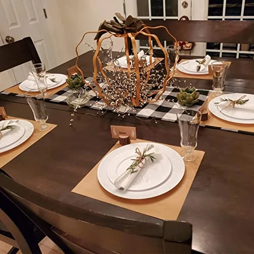 30 Pcs Rustic Wood Place Card Holders Circular Table Numbers Holder Stand Wooden Bark Memo Holder Card Photo Picture Note Clip Holders And Kraft Place Cards Bulk Wedding Party Table Number Sign - Image 4