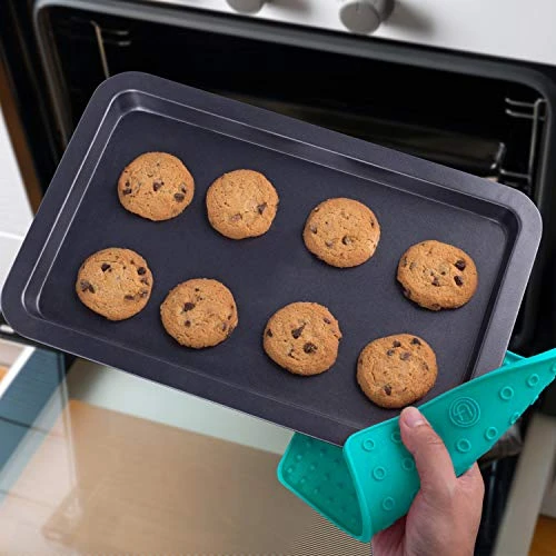 Premium Silicone Pot Holder For Pots/Pans | Multipurpose Trivets | Hot Pad, Spoon Rest, Coaster And More | 2 Pads | Featuring Heat Resistant Core Tech | UpGood Pro Series (Cool Kitchen Tools, Teal) - Image 5