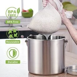 2 Pack Brew Bags, Monkkino Brew In A Bag, Reusable Wine Straining Bag For Homebrewing, 250 Micron Fine Mesh Bag, Filter Bags, Mesh Strainer Bag For Beer, Nut Milk, Cold Brew, 22"×26" & 16"x18"