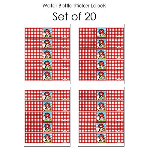 Farm Animals - Barnyard Baby Shower Or Birthday Party Water Bottle Sticker Labels - Set Of 20 - Image 3