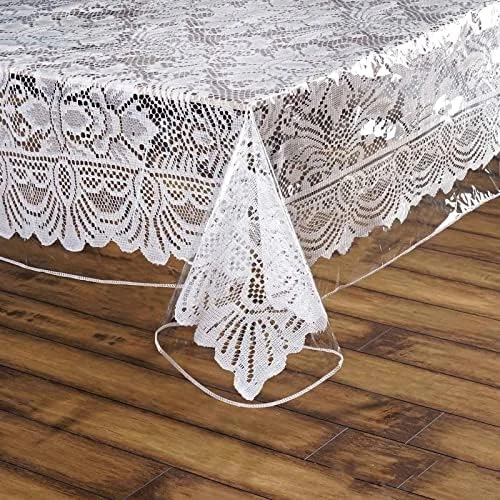 54"x54" Clear Vinyl Tablecloth Protector Eco-Friendly Cover For Picnic Banquet - Image 6