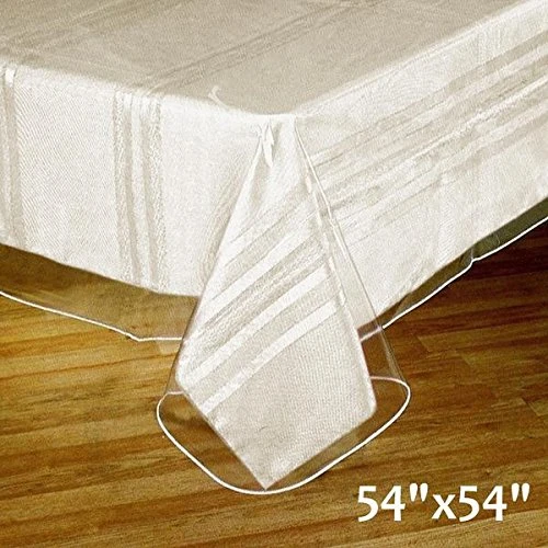54"x54" Clear Vinyl Tablecloth Protector Eco-Friendly Cover For Picnic Banquet