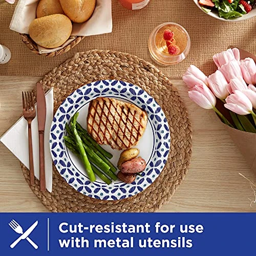 Dixie Ultra Disposable Paper Plates, 10 1/16 Inch, Dinner Size Printed Disposable Plate, 100 Count (1 Pack Of 100 Plates) - Image 4