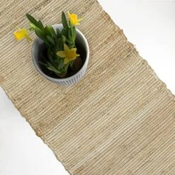 Nd-Made Table Runner - 13'' X 108'' Vintage Mats For Parties, Dining Table, Coasters - Decorative Placemats - Jute Fibers - Eco-Friendly Accessory - Natural Jute – The Home Talk Store