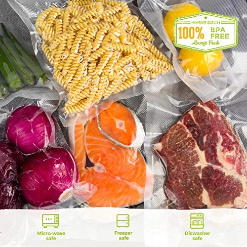 Food Grade Material 8"x50 Feet Rolls 2 Pack Vacuum Sealer Bags For Food Saver, Seal A Meal, Weston. Commercial Grade, BPA Free, Meal Prep Or Sous Vide - Image 5