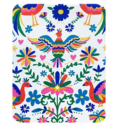 Otomi Birds Stain Resistant Print Fabric Napkins - Mexican Folk Art, Water And Stain Resistant, No-Iron Fabric Napkins, Set Of 8 Napkins - Image 5