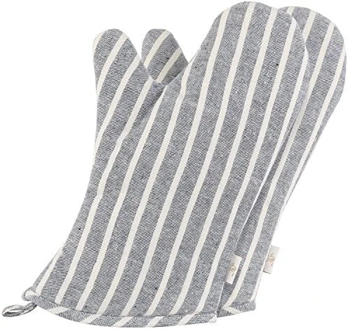 Kitchen Oven Mitts For Kids, Heat Resistant Cotton Oven Gloves Set Of 2 For Cooking Baking, Kitchen Gloves For Farmhouse Restaurant, Polka Dots Pink - Image 11